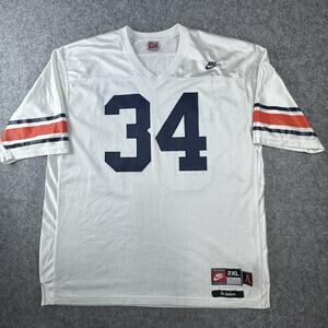 Vintage Auburn Tigers Jersey Mens 2XL White NCAA Football Bo Jackson 34 Nike 90s
